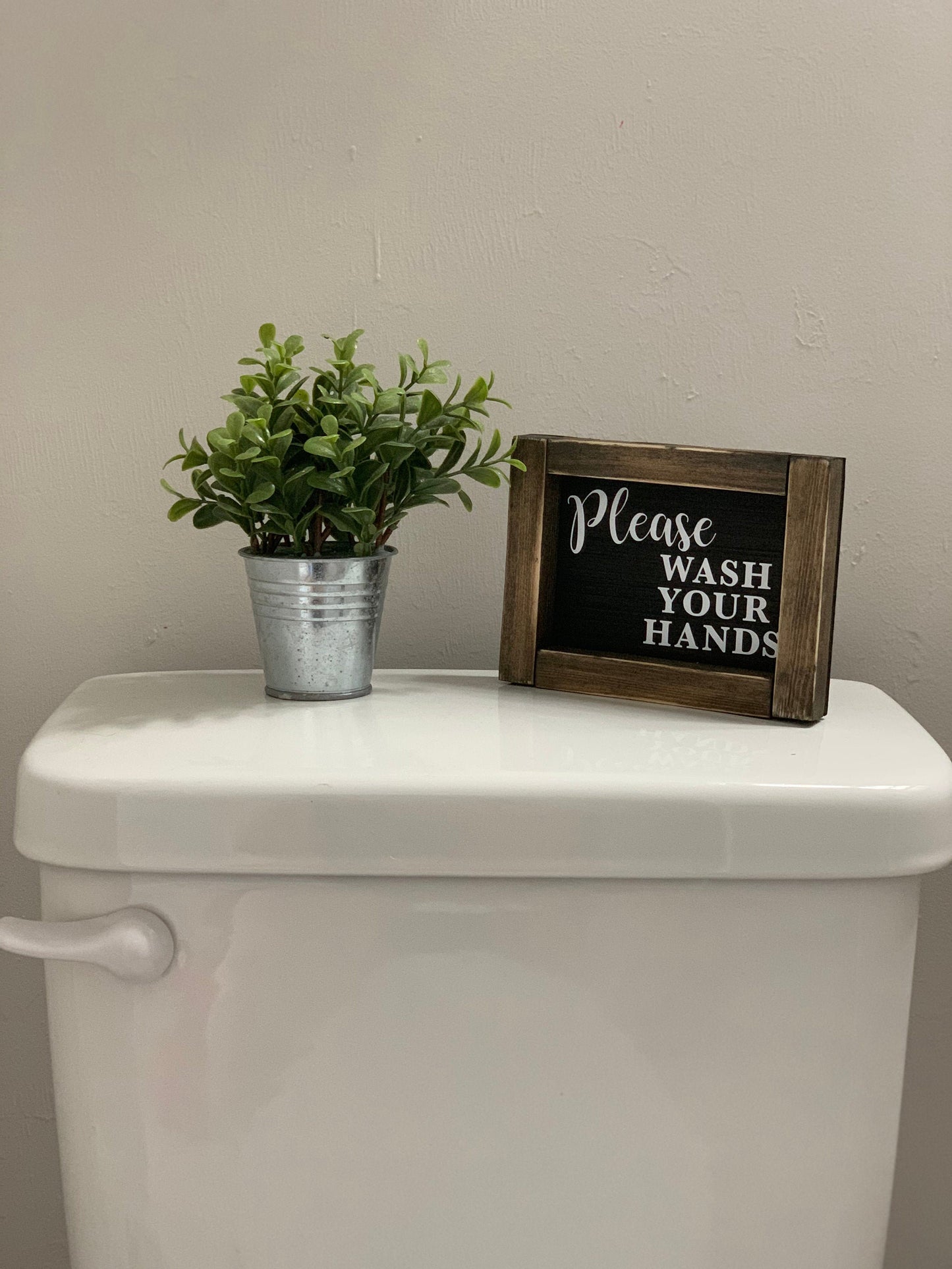 Please wash your hands sign