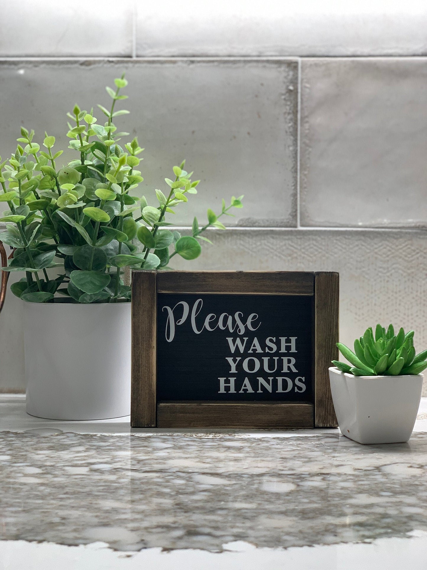 Please wash your hands sign