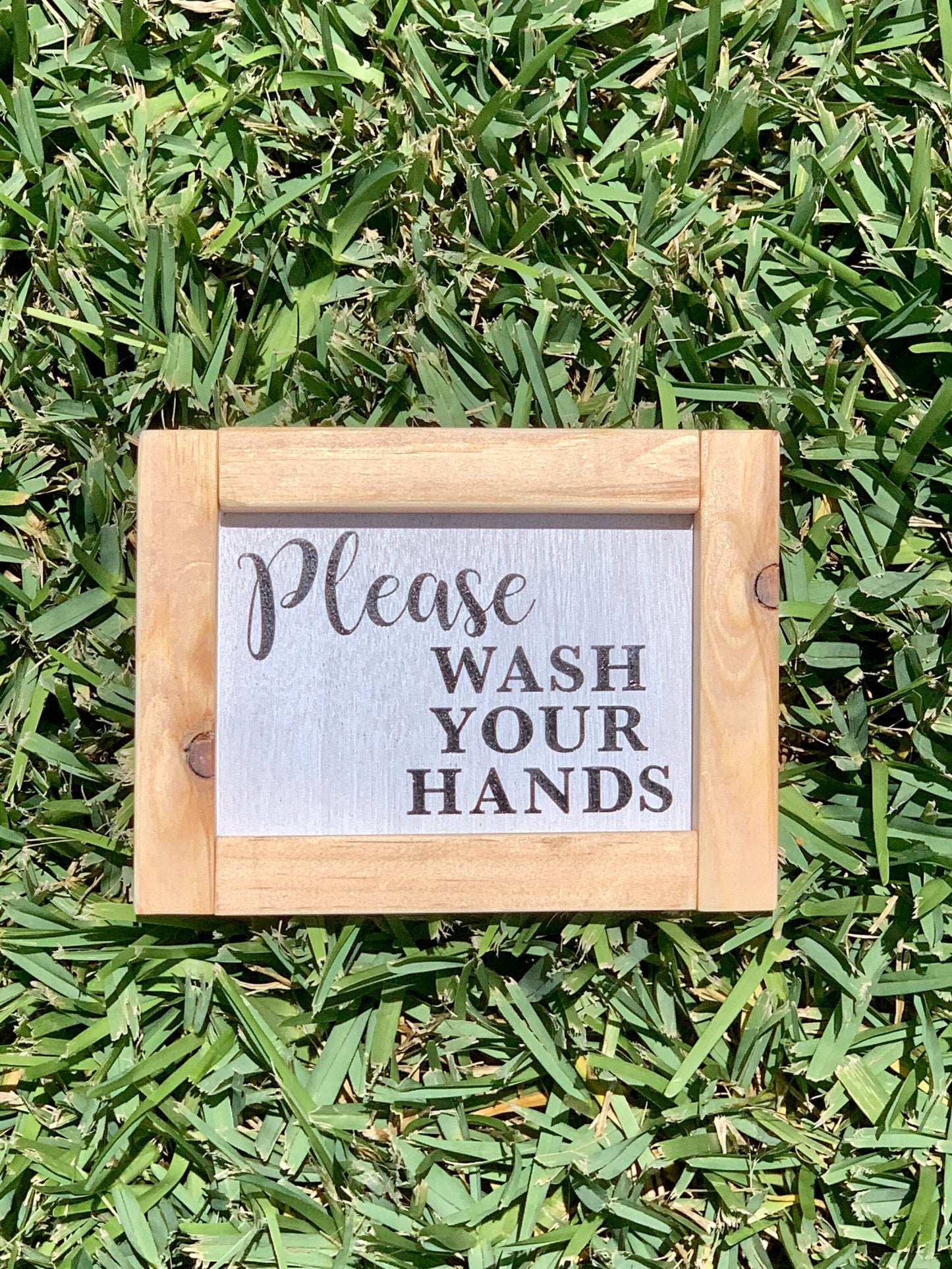 Please wash your hands sign