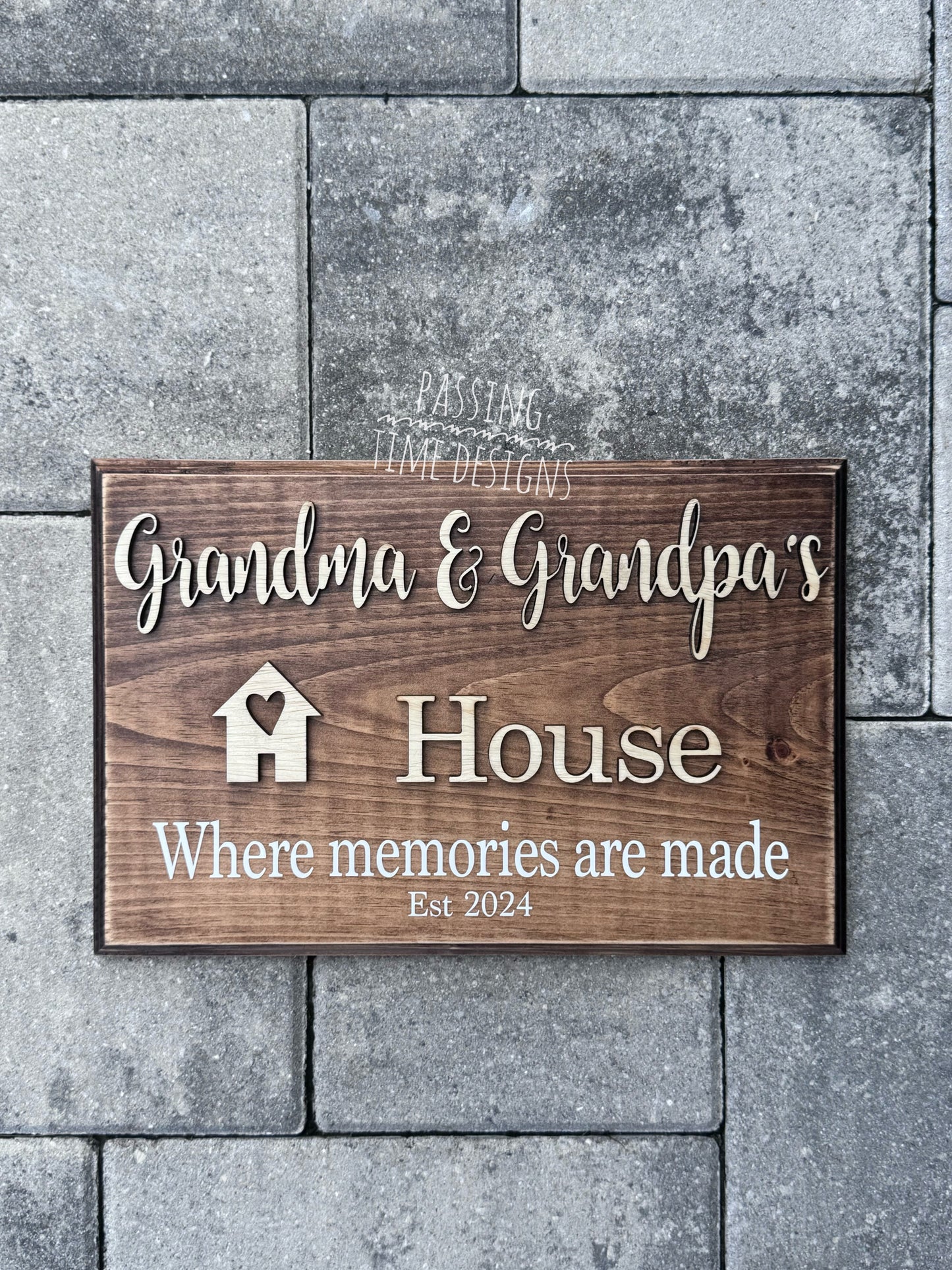 Grandparents sign personalized 3D