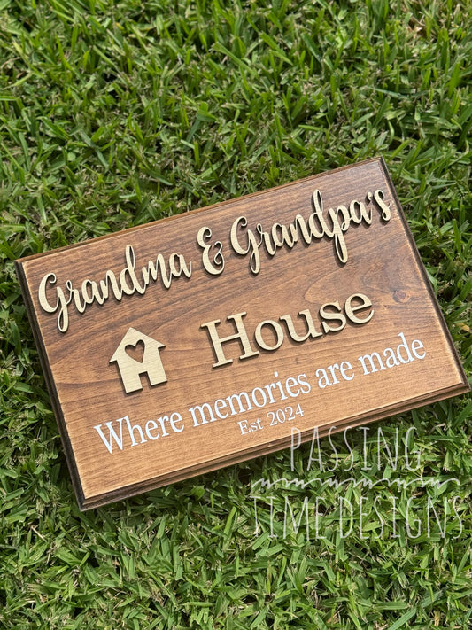 Grandparents sign personalized 3D