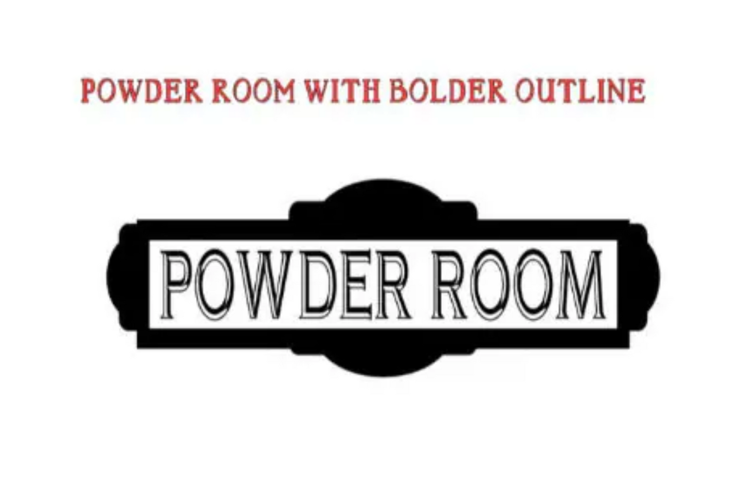 Laundry , restroom, powder room, and pantry decals( 1 piece )