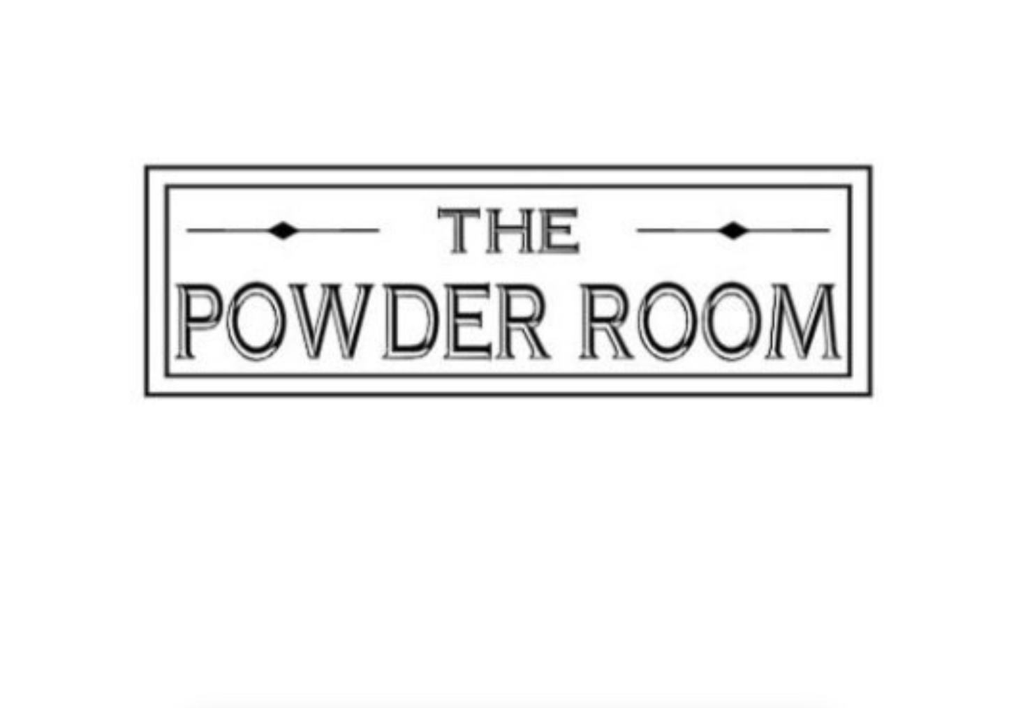 Laundry , restroom, powder room, and pantry decals( 1 piece )