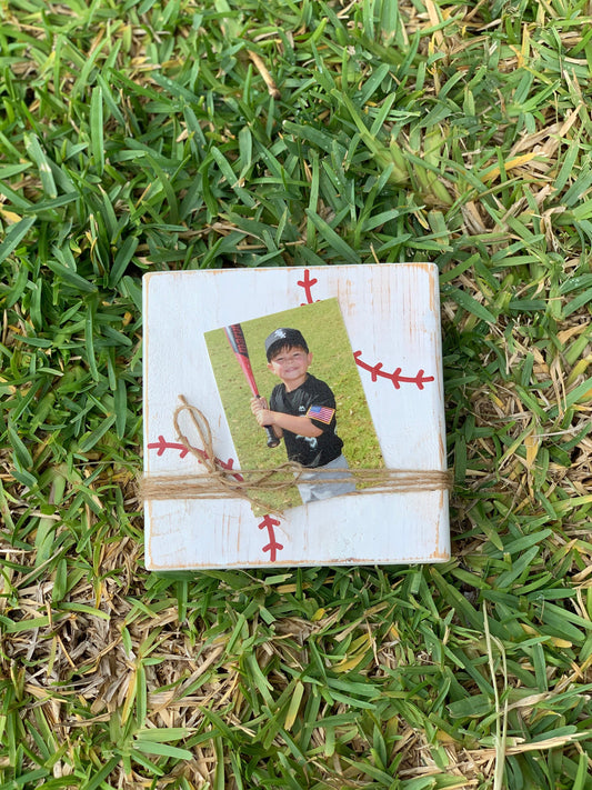 Baseball photo holder