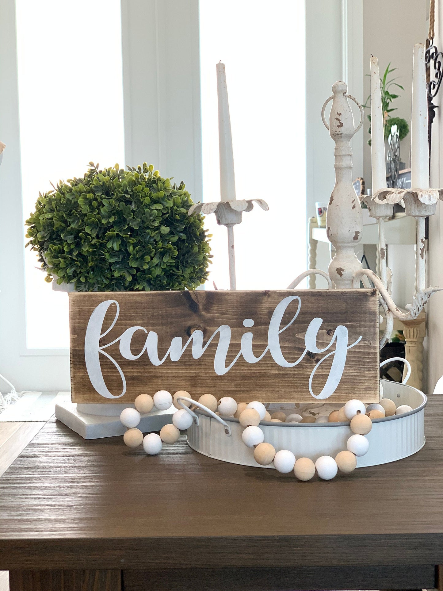 farmhouse wood family sign