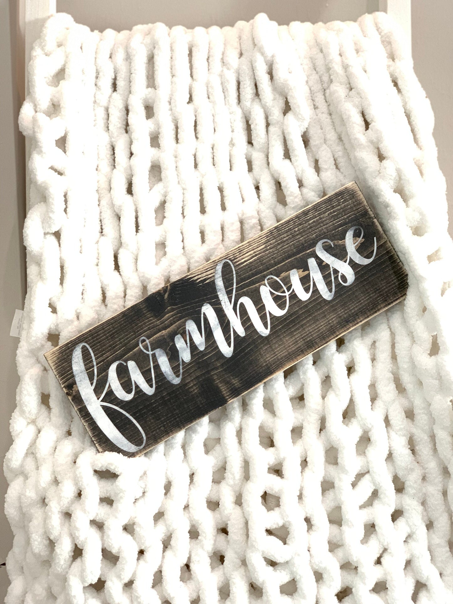 Farmhouse wood sign