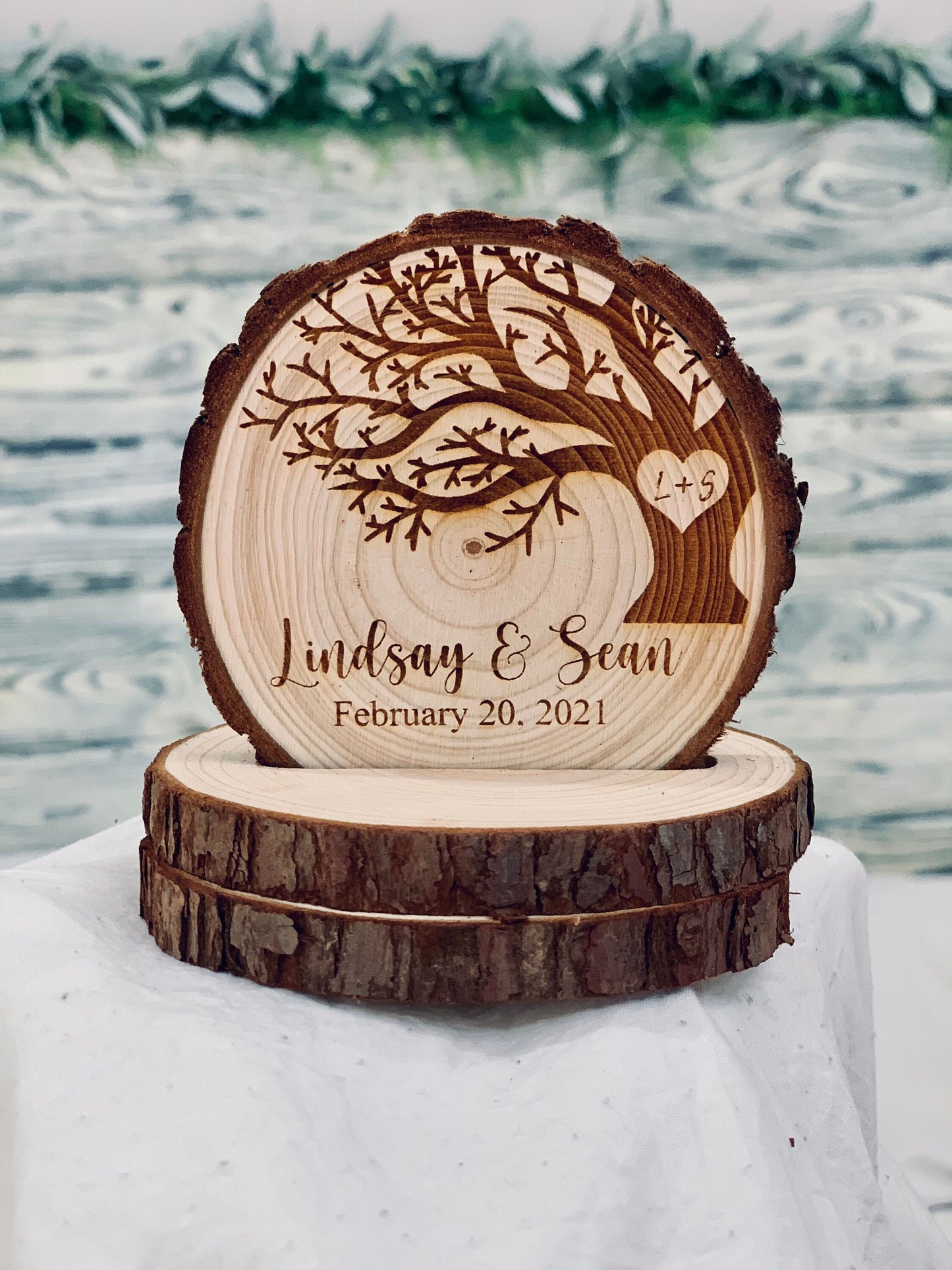 Wood Cake Topper stump