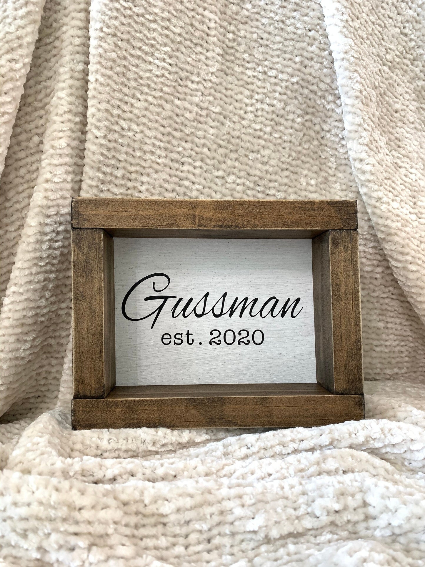 Small Wood Name Sign