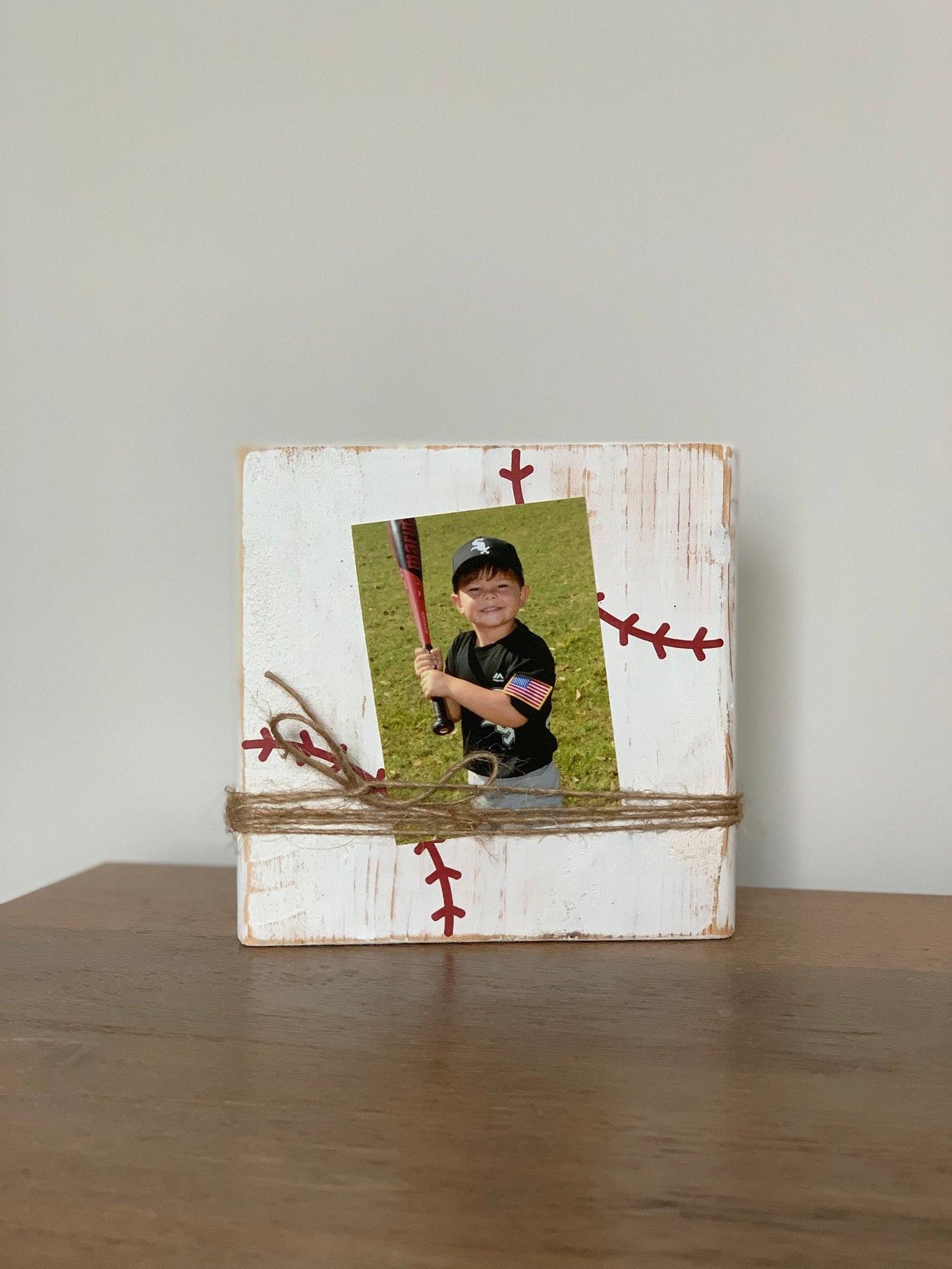 Baseball photo holder