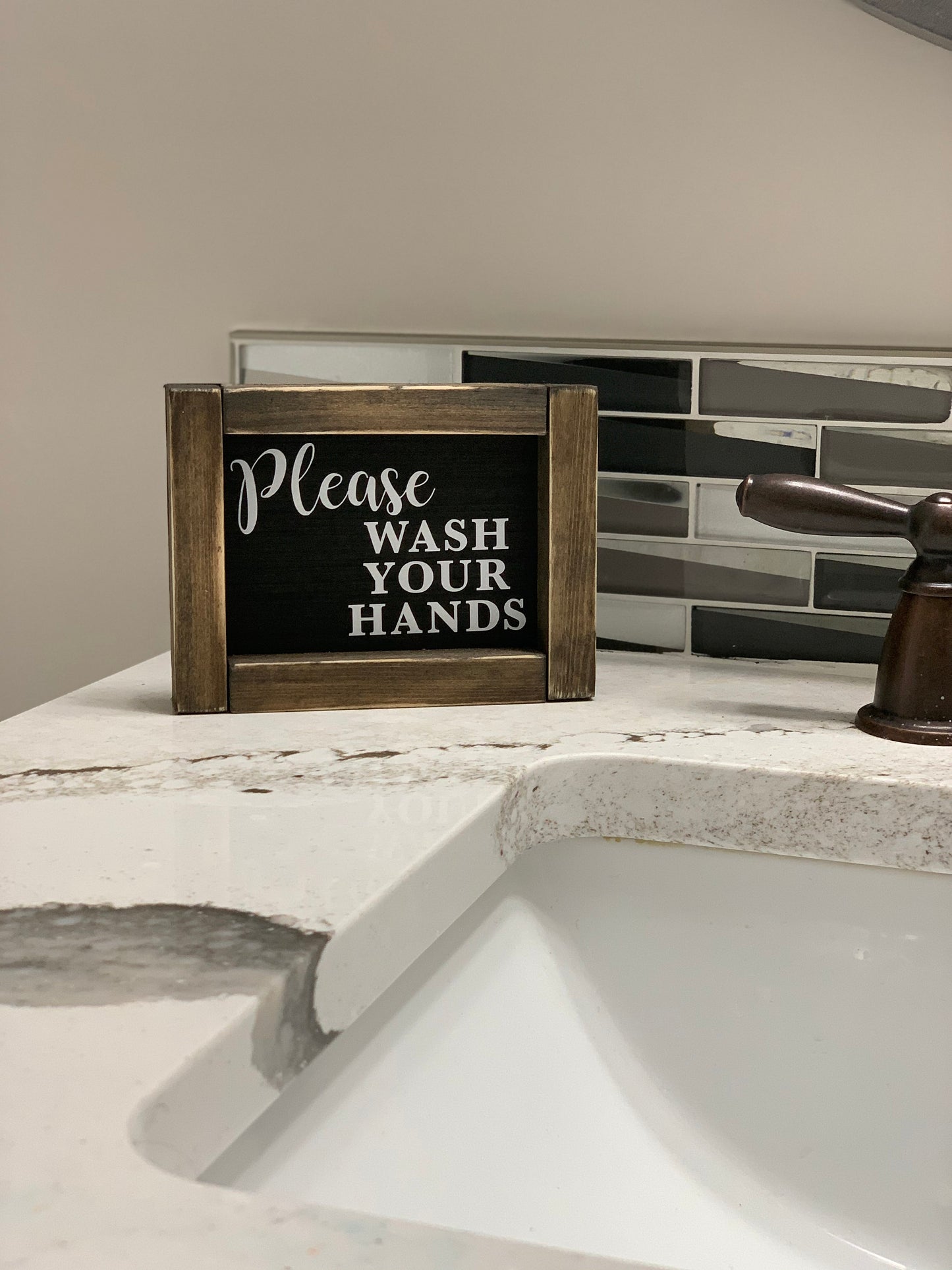 Please wash your hands sign