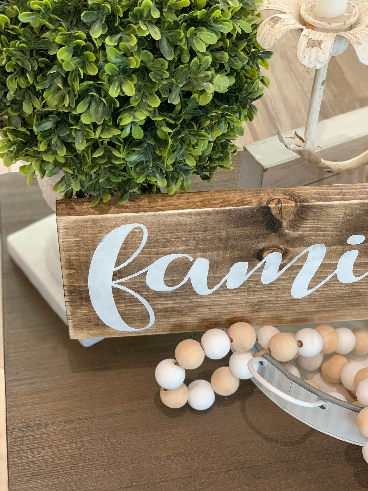 farmhouse wood family sign