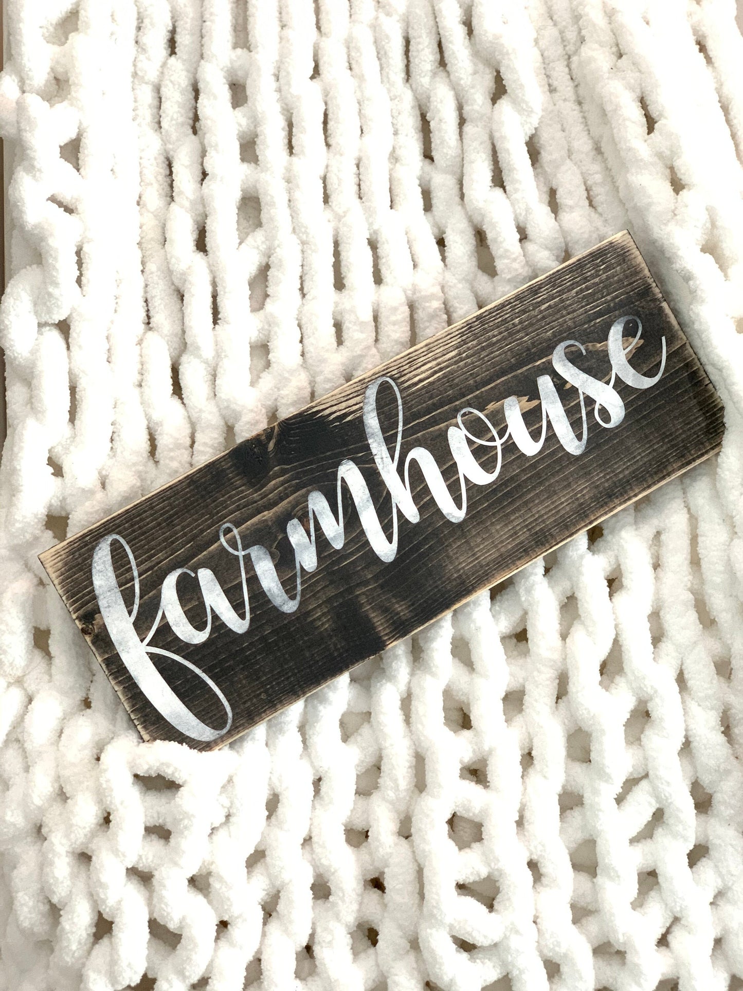 Farmhouse wood sign