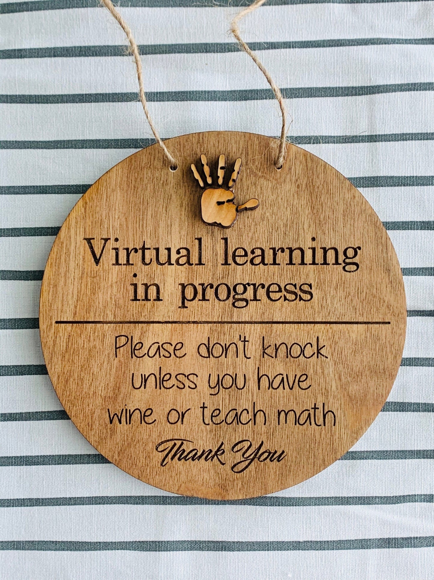 Virtual Learning in progress sign