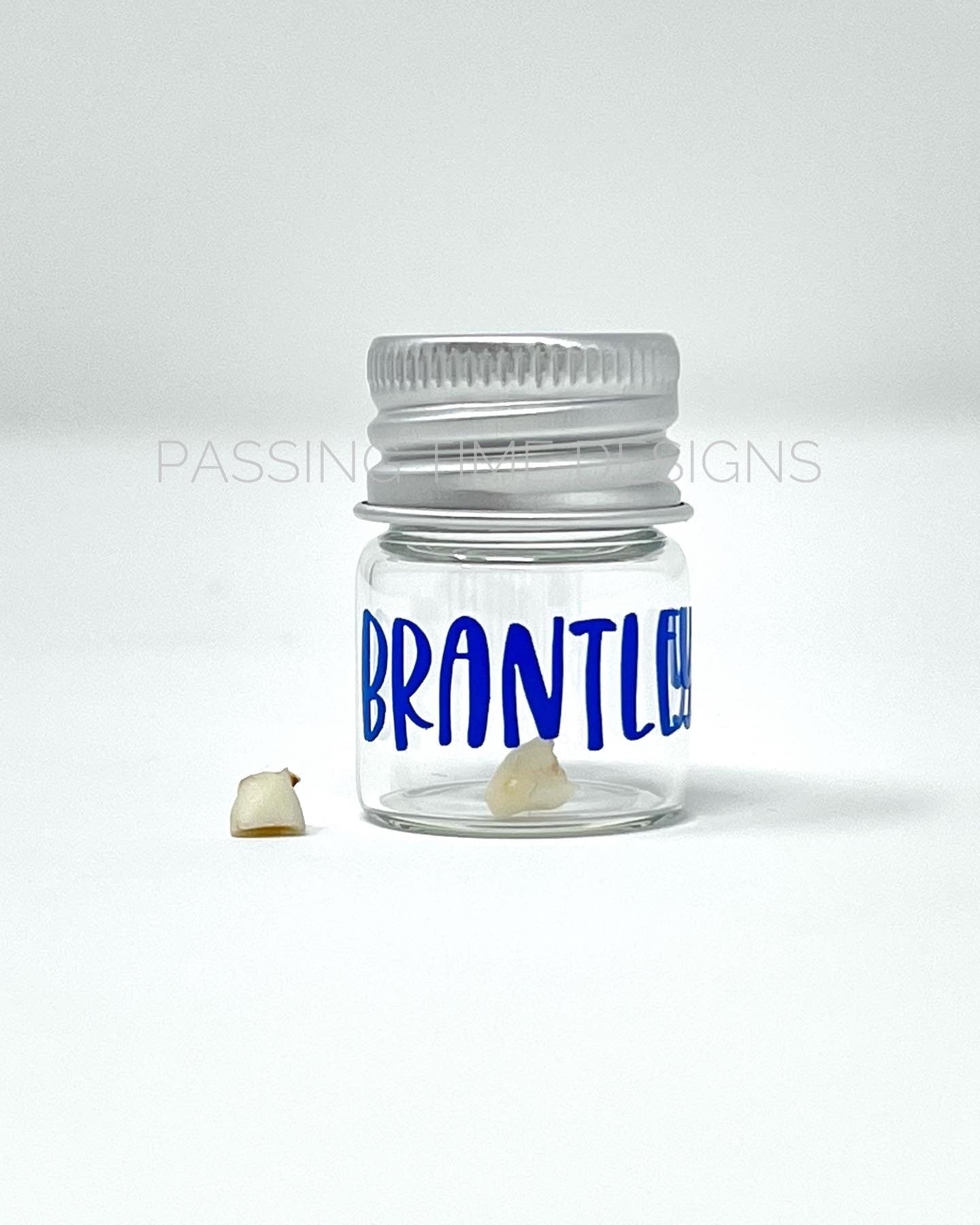 Miniature glass jar / Tooth Fairy jar