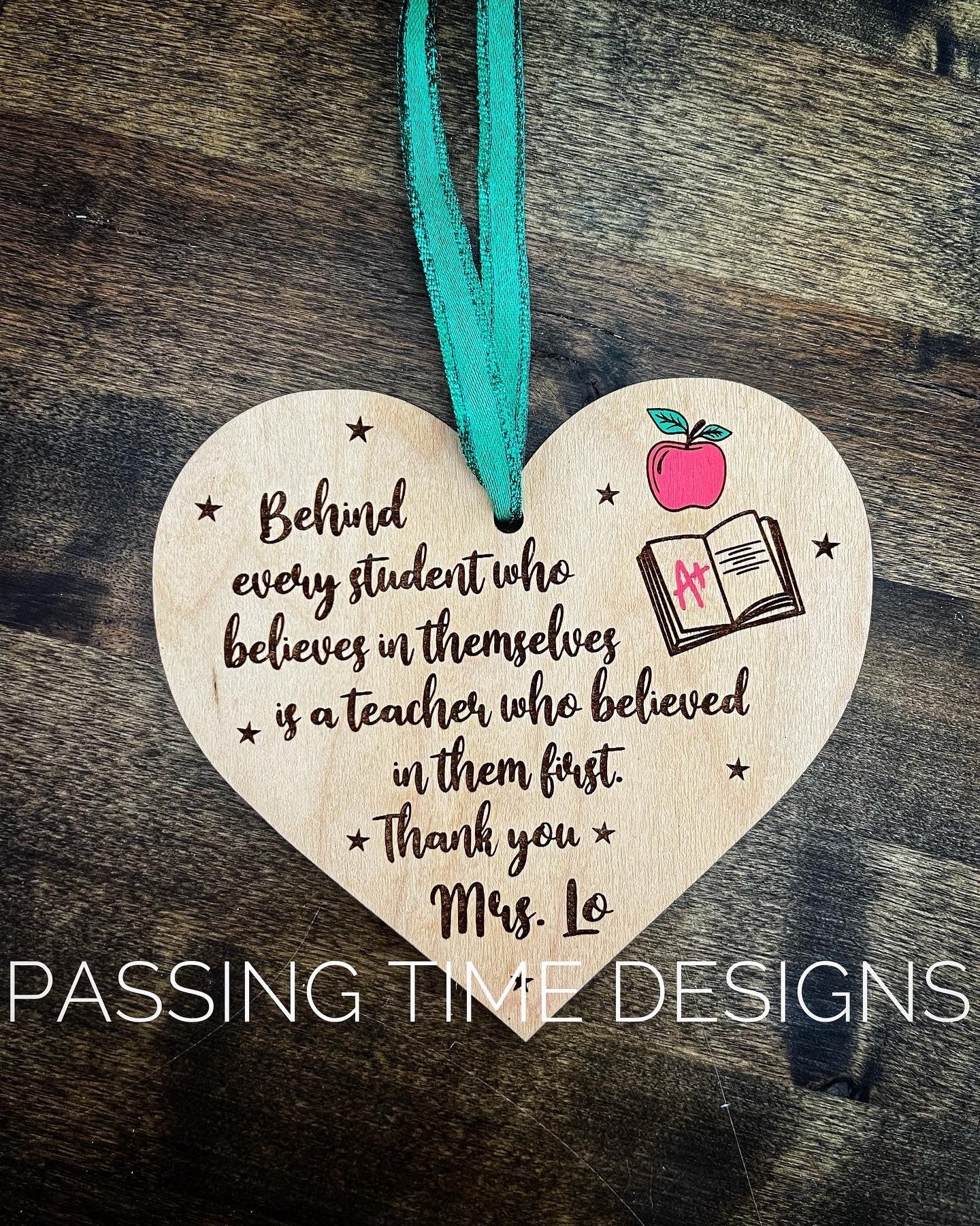 Personalized Teacher appreciation ornament