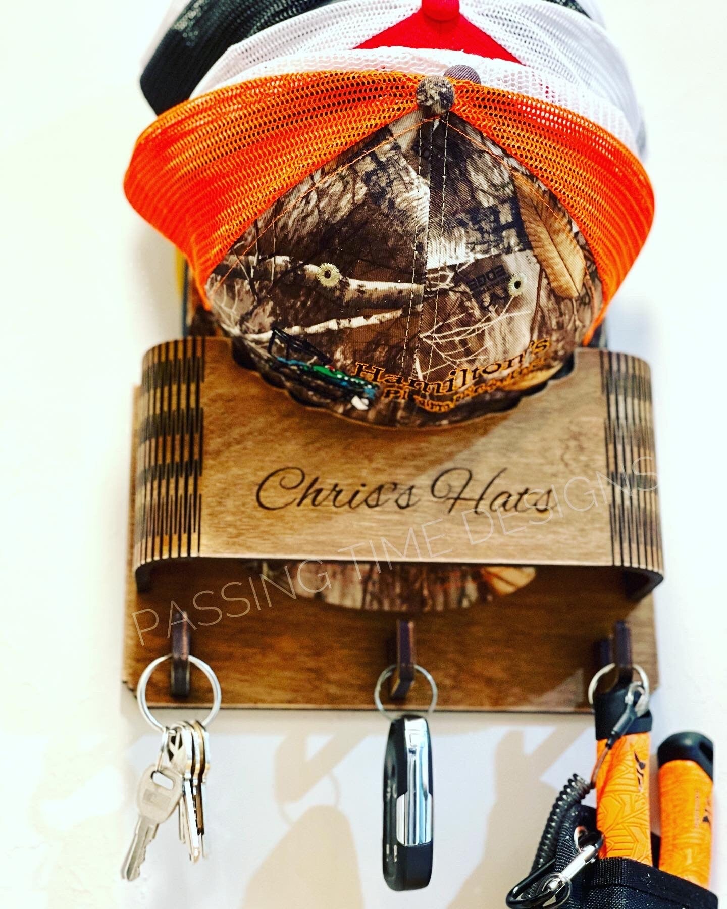 Wooden Hat Holder Display