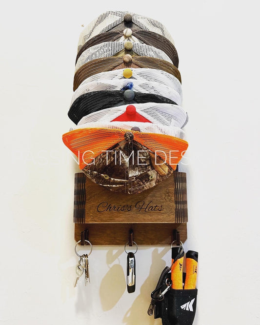 Wooden Hat Holder Display