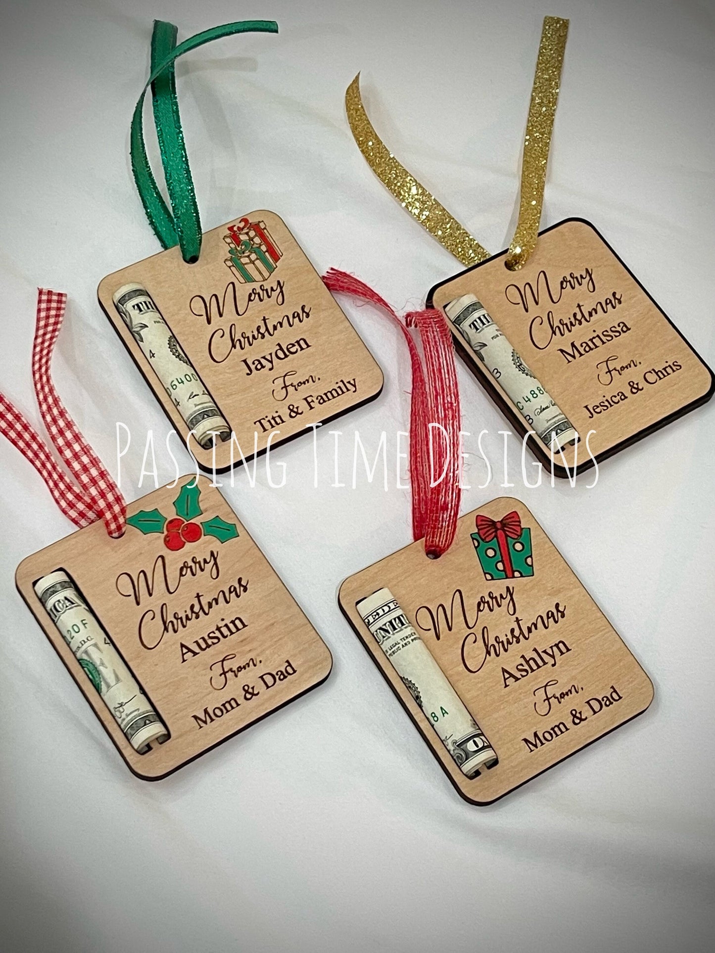 Personalized money holder (Christmas) ( 1 piece )