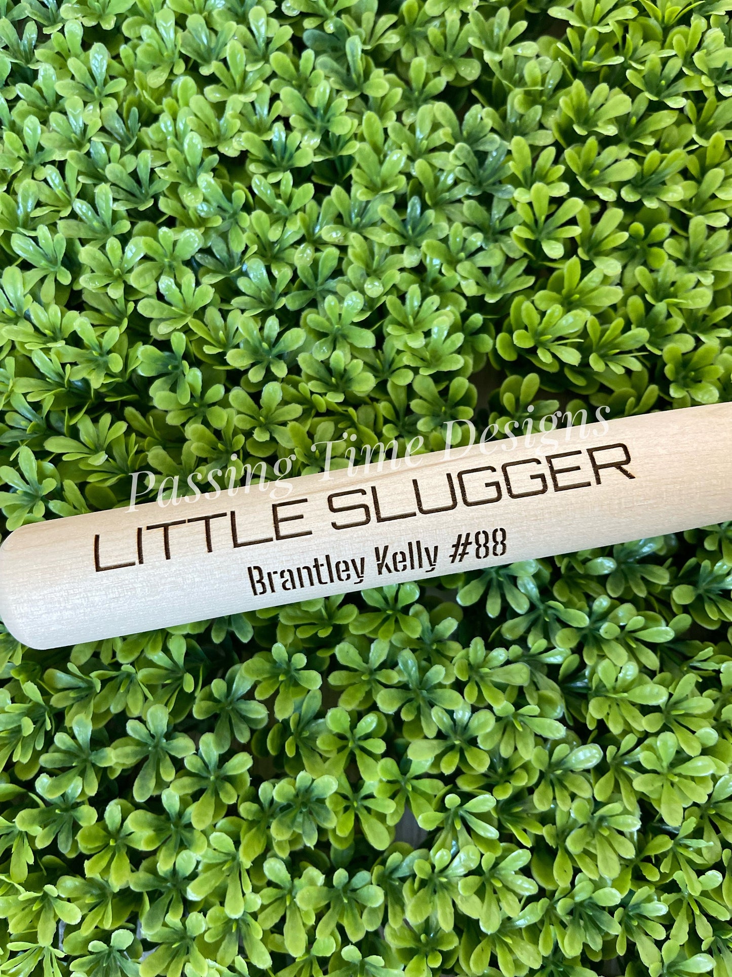 Personalized miniature wooden baseball bat (for decoration)