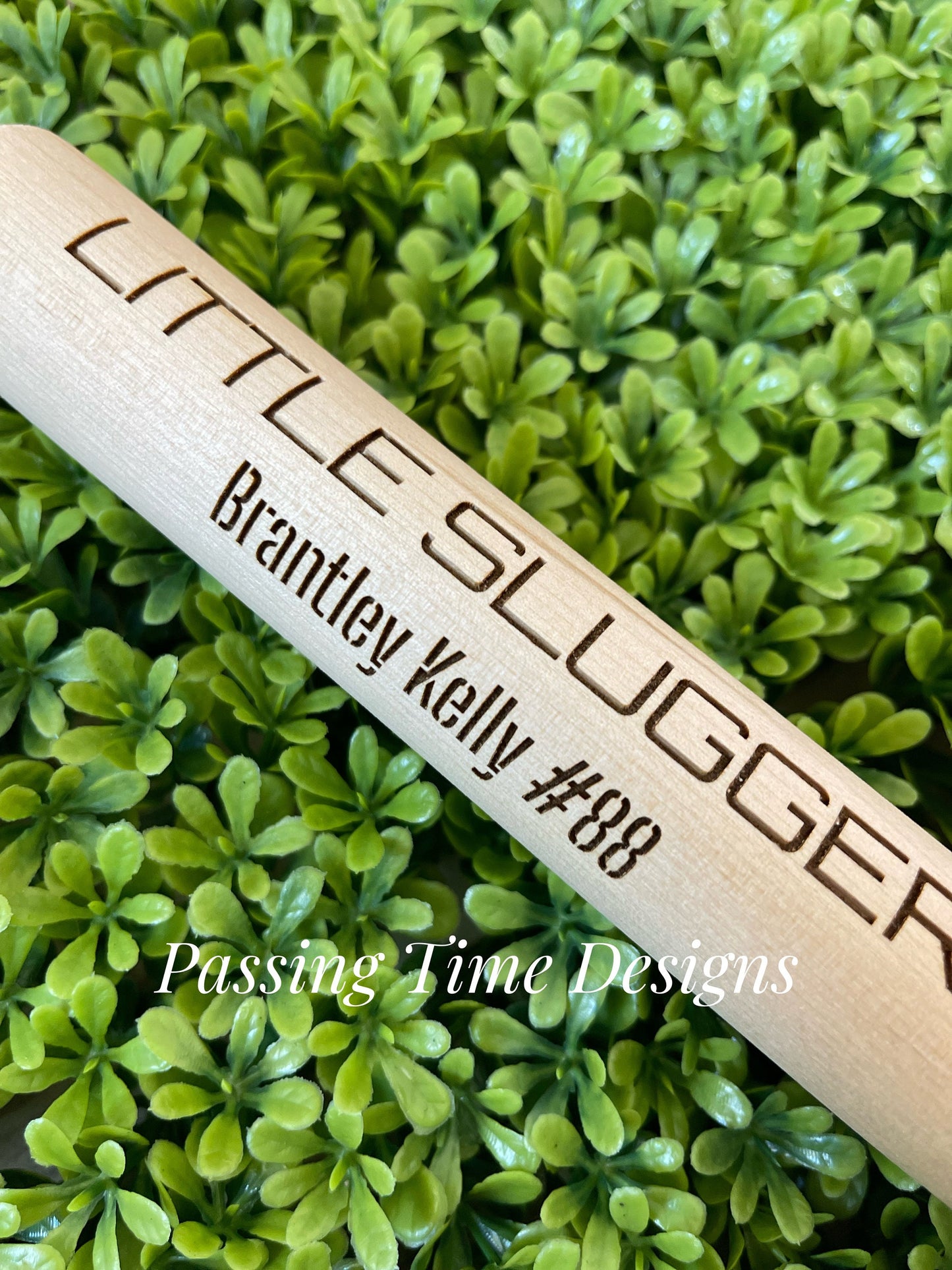 Personalized miniature wooden baseball bat (for decoration)