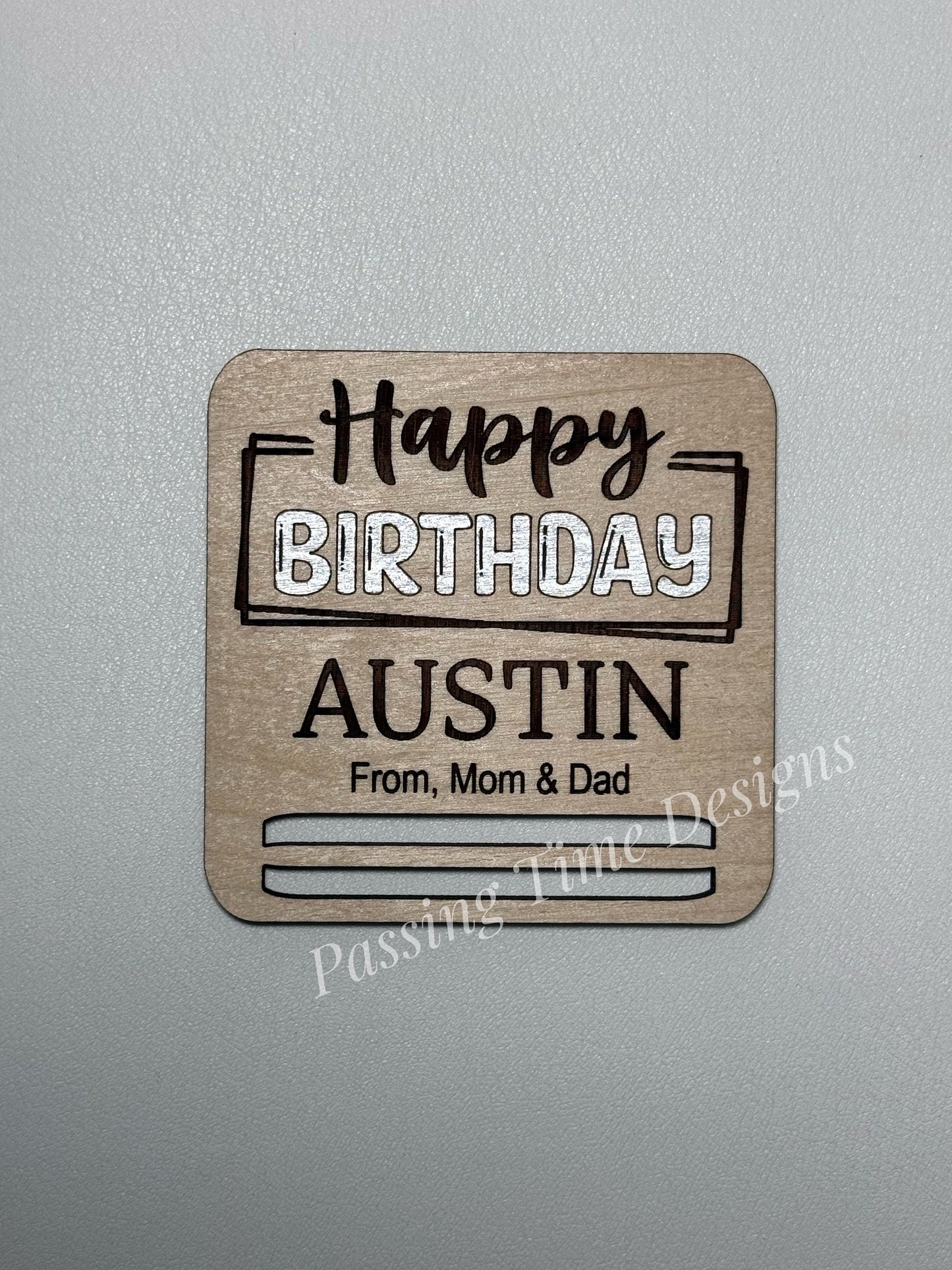 Personalized money holder (Birthday) (1 piece)