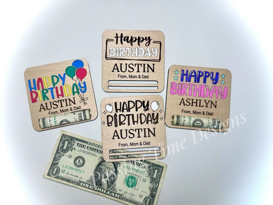 Personalized money holder (Birthday) (1 piece)